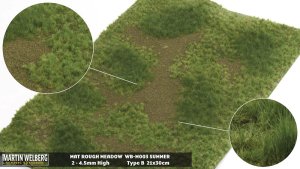 Martin Welberg Scenic Studios WB-M003 - Rough Meadow - Spring - Type B - Mat - 30cm X 21cm
