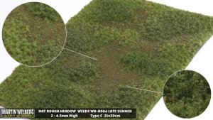 Martin Welberg Scenic Studios WB-M006 - Rough Meadow - Late Summer w/ Weeds - Type C - 30cm X 21c...