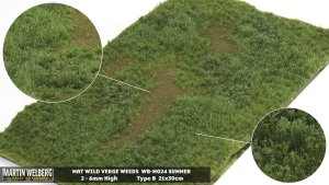 Martin Welberg Scenic Studios WB-M024 - Wild Verge - Summer w/ Weeds - Type B - 30cm X 21cm
