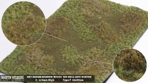 Martin Welberg Scenic Studios WB-M014 - Rough Meadow - Winter w/ Weeds - Type G - 30cm X 21cm