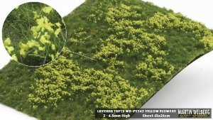 Martin Welberg Scenic Studios WB-PY242 - LAYERED TUFTS - YELLOW FLOWERS - 2-4.5 MM