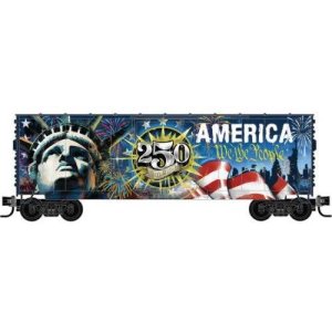 Micro-Trains 310010004 - HO Scale AAR 40' Insulated Plug-Door Boxcar - Kit -- Liberty 250 America...