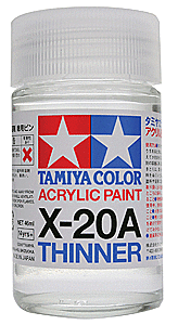 Tamiya 81030 -Acrylic Thinner -- Medium - 1.35oz 40mL