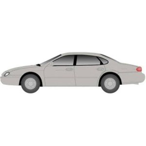 Atlas 2912 - N Scale American Automobile, Ford, Taurus 1996 4-Door Sedan -- Silver Frost
