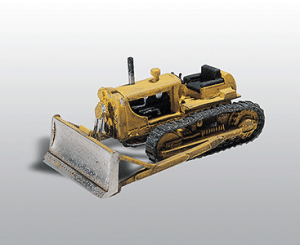 Woodland Scenics 233 - HO Bulldozer w/Blade - Unpainted Metal Kit