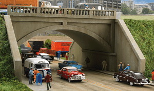 Walthers Cornerstone 3196 - HO Arched Road Bridge - Street System Kit