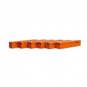 Athearn 28524 - HO 53ft CIMC Containers - Schneider (6 Pack) #2
