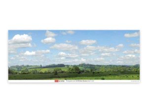 Peco SKP05 - Backscene Photographic Background 95 x 13" 240 x 33.3cm -- Water Meadow