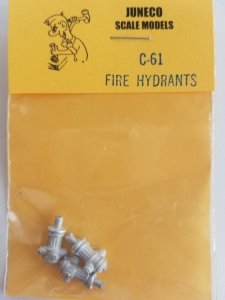 Juneco Scale Models C-61 Fire Hydrant (3/pkg)