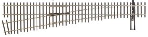 Walthers Track 70017 - HO Code 70 Nickel Silver DCC-Friendly #6 Turnout - Left Hand