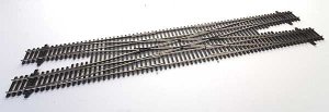 Walthers Track 83051 - HO Code 83 Nickel Silver DCC-Friendly #6 Double Crossover