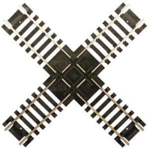 Atlas 176 - HO Scale Custom-Line(R) Crossing - Code 100 -- 90-Degrees - 6" 15.2cm, Black Ties