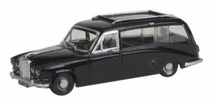 Oxford Diecast NDS002 - N Scale Daimler DS420 Hearse - Assembled -- Black
