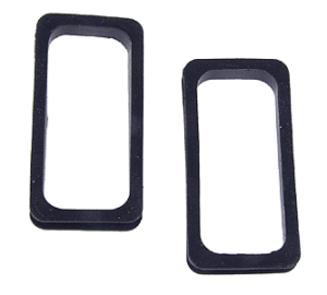 Walthers Cornerstone 977 - HO Diaphragms -- Black Rubber - 1 Pair