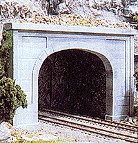 Woodland Scenics 1256 - HO Scale Double-Track Tunnel Portal (Hydrocal Plaster Casting) -- Concret...