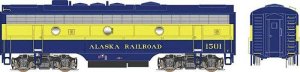 Bowser 24705 - HO EMD F7B - Standard DC - Executive Line -- Alaska Railroad #1501 (McKinley Schem...