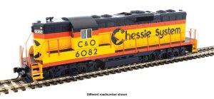 Walthers Mainline 10481 - HO EMD GP9 Phase 2 w/High Hood - Standard DC - Chessie/C&O #6193