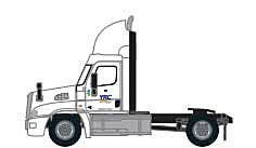 Trainworx Inc 4259008 - N Scale Freightliner Cascadia Raised-Roof 2-Axle Semi Tractor - Assembled...