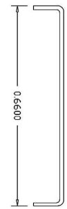 Cal Scale 502 - HO Scale Grabs for EMD FT & F Unit Diesels pkg(12; .012" Wire) -- Side Door