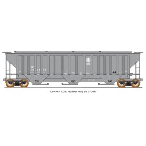 Intermountain 653125-06 - N Scale 4750 Cu. Ft. Rib-Sided 3-Bay Covered Hopper, Illinois Central #...