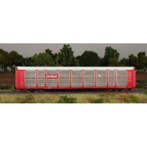 InterMountain 194106-04 - N Scale Bi-Level Autoracks - CP Rail - CPAA Flat Car #556529