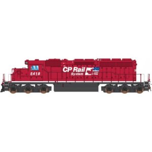 Intermountain 69386S-04 - N Scale EMD SD40-2 w/LokSound & DCC - Canadian Pacific (Candy Apple Red...