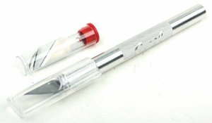Excel Hobby 19102 - K2 Medium Duty Round Aluminum Handle Knife -- Tubed w/Safety Cap & (5) Assort...