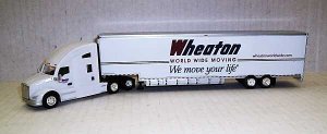 Trucks n Stuff TNS091 - HO Kenworth T680 Sleeper Cab Tractor w/Moving Van Trailer - Wheaton