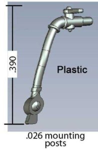 Cal Scale 621 - HO Scale Locomotive Air Hose - Plastic -- pkg(2)
