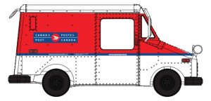 Walthers SceneMaster 949-12254 - HO Long Life Vehicle (LLV) Mail Truck - Canada Post (1987-1998 S...