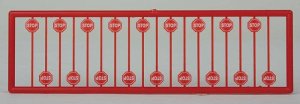 Tichy Trains 2612 - N Scale Modern Red Stop Signs -- pkg(18)