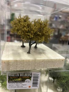 Martin Welberg Scenic Studios TSM - Fine Scale Tree - Small - Moss Green - 6cm-8cm - 3 pcs
