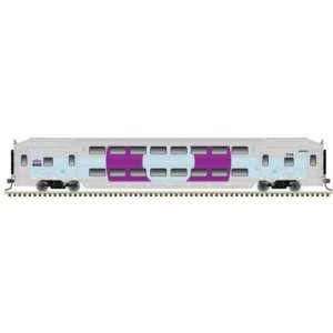Atlas 20007392 - HO Multi-Level Commuter Coach Trailer - Ready to Run -- Montreal EXO #3136 (Patc...