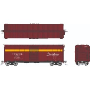 Rapido 1011012-6 - HO 1937 AAR 40' Boxcar - Round Corner: Nashville, Chattanooga & St Louis: Sing...