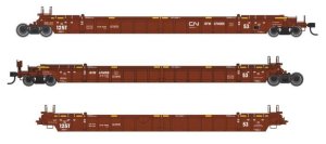 Walthers Mainline 55820 - HO Scale NSC Articulated 3-Unit 53' Well Car - Ready-to-Run -- Canadian...