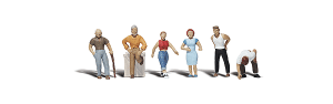 Woodland Scenics 2124 - N Scenic Accent Figures - Ordinary People (6/pkg)