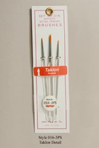 Atlas Detail Round Taklon 3 piece Set 