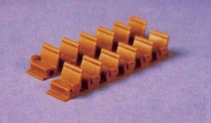Pikestuff 4100 - HO Scale Passenger Car Seats pkg(36) -- Brown