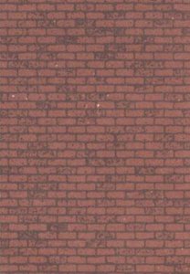 Plastruct 91882 Red Brick Paper Sheet (2pcs pkg)