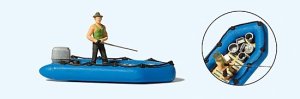 Preiser 10687 - HO Angler (Fisherman) in Dinghy Boat