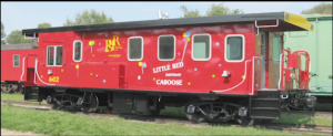 Otter Valley Railroad 57023 - PSC Transfer Van - PSTR #602 "Birthday Caboose" - note model will n...