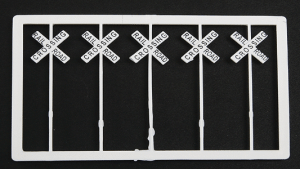 Tichy Trains 8178 - HO Scale Railroad Crossbuck Warning Sign -- Modern US Style Railroad Crossing...