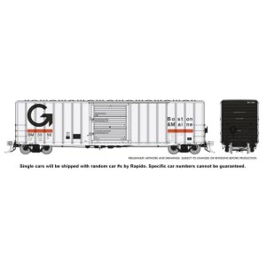 Rapido 198003-6 HO PC&F 5241 CUFT -  Boxcar - Guilford - (B&M) - Single Car #3358