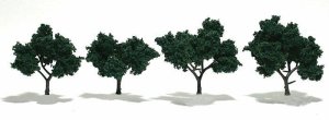 Woodland Scenics 1505 - Ready-Made "Realistic Trees" - Deciduous - 2 to 3" 5.1 to 7.6cm pkg(4) --...