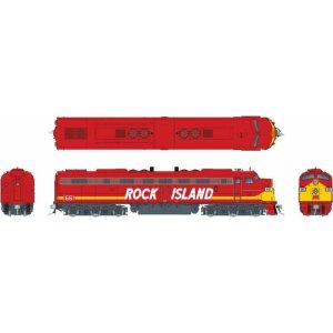 Rapido 28325 - HO EMD E8A w/HEP (DC/Silent): Rock Island - Red & Yellow Scheme: #664