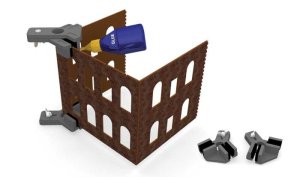 Bachmann 39010 - Hold & Glue Set - 2 Right Angle Holders/Clamps