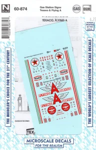 Microscale Decal 60-874 - N Scale Gas Station Signs