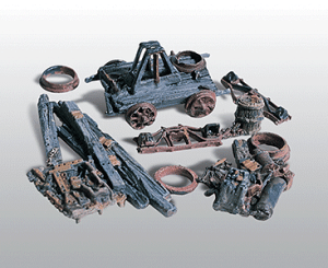 Woodland Scenics 202 - HO Trackside Junk Piles - Unpainted Metal