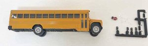 Herpa Models 6617 - HO Scale - School - Transport Bus - Kit -- Yellow w/Modeler-Applied Lights/St...