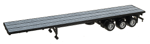 Herpa Models 5318 - HO Semi Trailer (No Tractor) -- 3-Axle 48' Flatbed